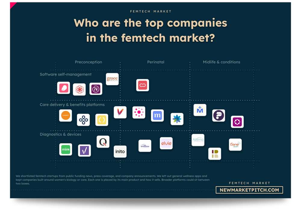 femtech market: top companies