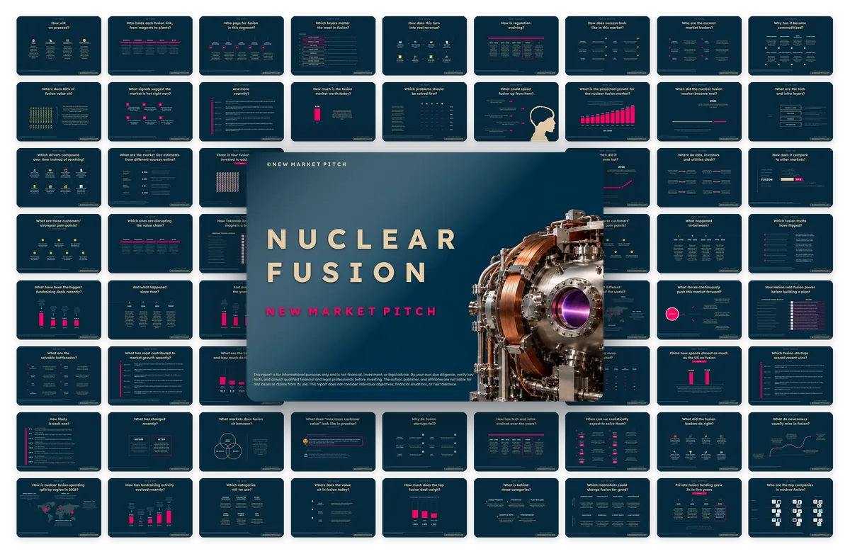Cover of NewMarketPitch's nuclear fusion report