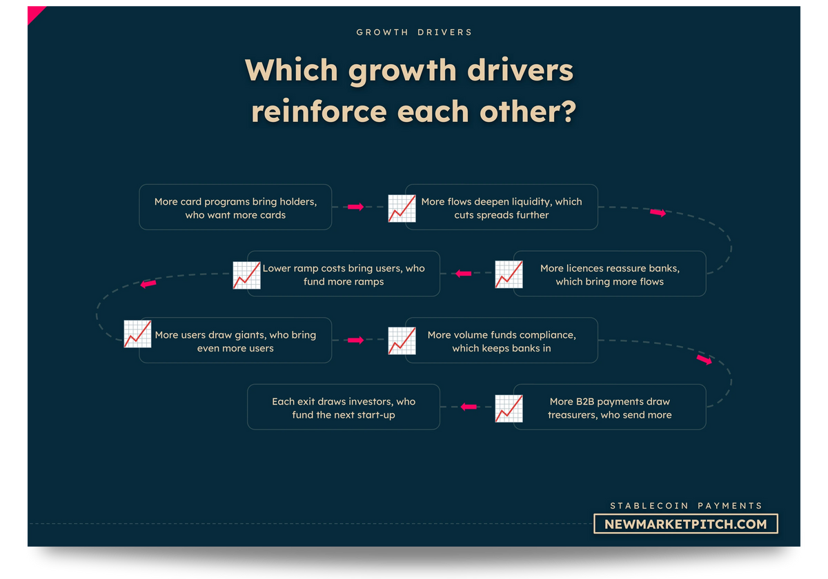 Stablecoin Payments market growth drivers chart